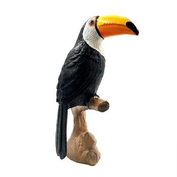 DIY Simulácia Toucan Cockatoo Animal Model Vták Papagáj Figúrka domova miniatúrne víla, záhradné dekorácie, doplnky, moderný
