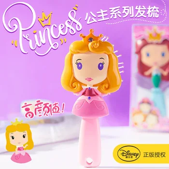 Disney Princezná Mrazené Deti Špirála Rapunzel Belle Snow White Anna Elsa Vlasov Brush Make-Up, Hračky Pre Dievčatá, Starostlivosť O Vlasy