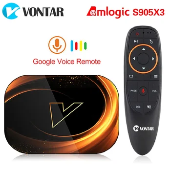 2020 VONTAR X3 s veľkosťou 4 gb, 128 GB 8K TV BOX Android 9 Smart Android TVBOX 9.0 Amlogic S905X3 Wifi 1080P 4K Set-Top Box 4 GB 64 GB 32 GB