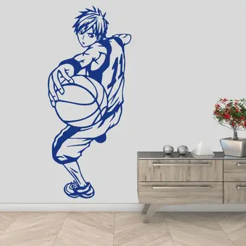 Kuroko Lopta Prejsť Na Stenu Odtlačkový Vinylové Nálepky Basketbal Športové Anime Domáce Dekorácie Vymeniteľné A002007