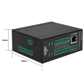 Modbus TCP Master a Slave Podporu Pulz Počítanie Ethernet Remote IO Modul Digitálnych Vstupov zber dát