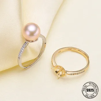 Veľkoobchod diy mincový striebro šperky vysokej kvality prstene pre ženy, striebro 925 prázdne base nastaviteľný krúžok nastavenie