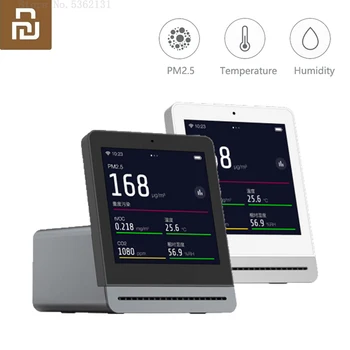 Youpin ClearGrass Vzduchu Monitor Dotykový IPS Displej Kvality Ovzdušia PM2.5 Detektor Vlhkomer Teplomer Senzor CO2 Meter Monitor Tester