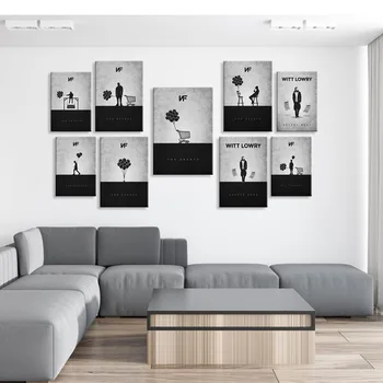 NF a Jeho Nákupného Košíka Obraz Domova Nordic Plátno na Maľovanie na Stenu Umenie Strane Plagáty a Tlač pre Obývacia Izba