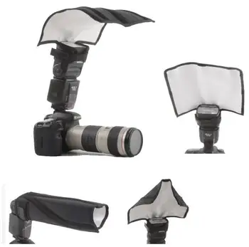 Flash Difúzor Univerzálny Skladací Flash Reflektor Snoot Difúzor Softbox pre Canon, Nikon, Sony Yongnuo Pentax