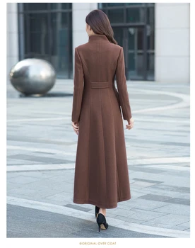 Leiouna Pevné Plný Slim Plus Veľkosť XXXL Dlho Seelve 2020 Módy Nové Mandarin Zimný Kabát Ženy Kabát Žena Dievčatá Outwear