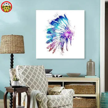 Maľovanie podľa čísel, umenie farba číslo Big picture king DIY akvarel atrament zvierat znak motýľ oči obývacia izba izba de