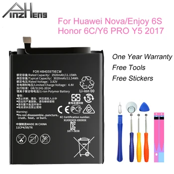 PINZHENG Batériu Pre Huawei Nova/Vychutnať 6S/Česť (6C 6A 7A 7S 8A 7A Pro)/( Y5 Y6 Y6 Pro) 2017/P9 Lite Mini HB405979ECW 3020mAh