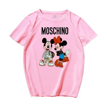 Nové Kreslené Mickey Mouse Ženy T-shirt Voľné kórejská Verzia Ženy Košele Minnie Mouse Kawaii Dámske Oblečenie kórejské Oblečenie