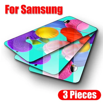 3KS Tvrdeného Skla pre Samsung A51 51 Screen Protector Samsung Galaxy A51 A71 Samsang M11 M21 M31 Glas Ochranný Film