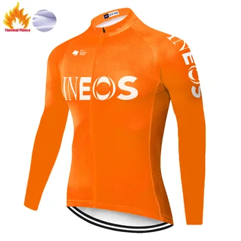 2020 pro team ineos cyklistika dres mužov zimné thermal fleece maillot largo ciclismo MTB bicykel Bicykel jersey maillot invierno