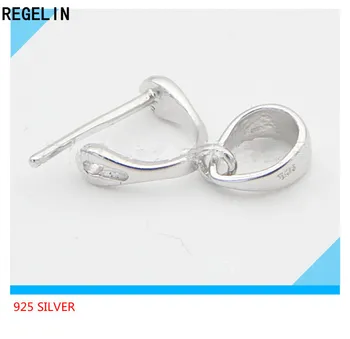 REGELIN 925 Sterling Silver Šperky Nálezy Súčasti Čisté Striebro Prívesok Klipy Prívesok Spony DIY Náhrdelník Šperky Robiť