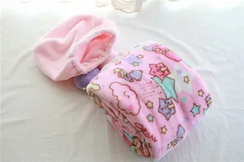 Anime Super roztomilé plyšové hračky krásnej malej twin star matný skladovanie pocket zložené deky plášť nap vankúš darček k narodeninám