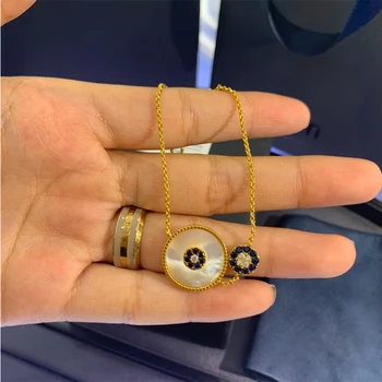 Móda Marocký Šperky Nové Šťastie Oko Pearl Matka Shell Nastaviteľné Náramok Nádherné Šťastie Oko Dekorácie Ženské Šperky Darček