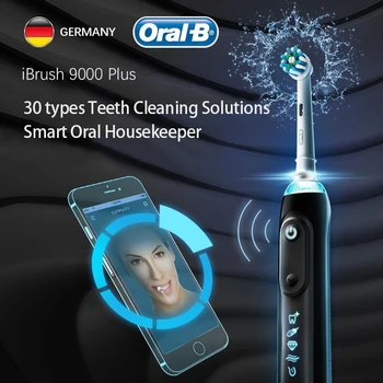 Pôvodné Ústne B iBrush 9000 Sonická Elektrická zubná Kefka 6 Režim Smart Bluetooth Pozíciu Detekcie Deep Clean Zubná Kefka pre Dospelých