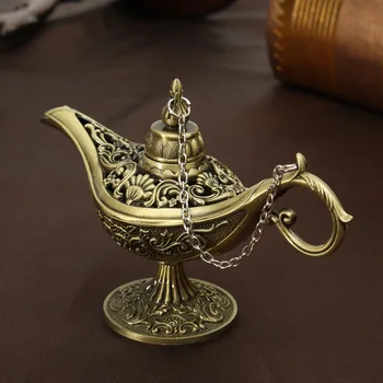 Tradičné Duté Z Rozprávky Aladdin Čarovná Lampa Čaj Hrniec Lampa Vintage Retro Hračka Pre Domáce Výzdoba Ornamentami