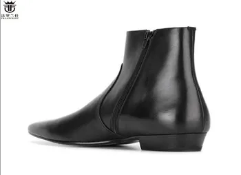 FR.LANCELOT 2020 Chelsea boots mužov semiš kožené topánky Britský Štýl reálnom Kožené členkové topánky vysokej top zip až mužov topánky