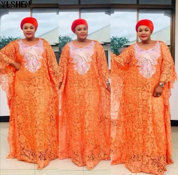 Čipky Afriky Šaty pre Ženy Dashiki Výšivky Flitrami Afriky Šaty Afrike Oblečenie Tradičné Boubou Župan Africaine Femme