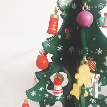 Mini Drevené Veselé Vianoce Strom Tabuľka Dekor Vianočný Stromček, Ozdoby, Vianočné Dekorácie Šťastný Nový Rok Domova Darček