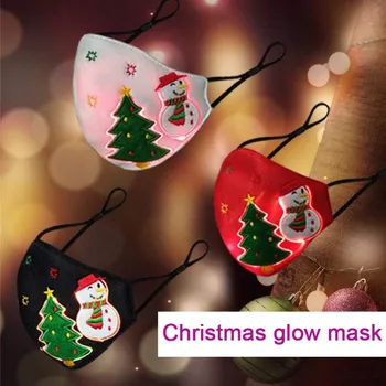 7 Farby Panel LED Svetlo Optického Vlákna Tkaniny v Pohode Maska Osobnosti Spoplatnené Prachotesný Vianočné Svetielka Strany KTV Rekvizity