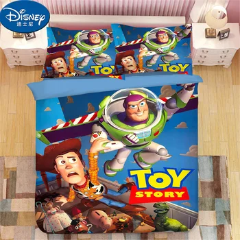Toy Story posteľná bielizeň Nastaviť Woody Buzz Lightyear Obliečky obliečky na Vankúše Toy Story deti Cartoon Cumlík posteľná bielizeň Sady posteľnej bielizne