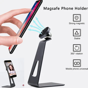 Desktop Magnetického Držiaka Telefónu, Pre iPhone 12 Magsafe Stojan Otáčanie 360 Tablet Kovového Držiaka Telefónu Podporu pre iPad Pro Air Mount