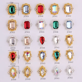 100 ks Krištáľovo Diamond 3D šperky japonský nail art, ozdoby na najvyššej úrovni kvality crystal manikúru, ozdoby na DIY Nechtov ,