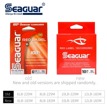 Seaguar Red Label Fluorokarbón vlasec 6 LB-12 LB Fluorokarbón Test Uhlíkových Vlákien Monofil Kapor Drôt Leader Line