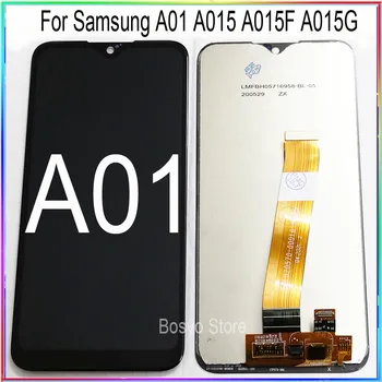 Pre Samsung A01 A015 displej s dotyk s rámom montáž A015F A015G A015DS