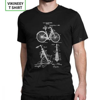 Muži Tričko Bicykel Predné Zavesenie Na Bicykli T-Shirts 1890 Horský Bicykel Vintage Krátky Rukáv Tees O Krk Oblečenie Bavlna Veľké Tričko