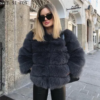 Zimné 2020 módne dámy krátke oddiel prírodné kožušiny kabát líška srsť srsť vesta líška srsť srsť prírodné kožušiny vysokej kvality fox kožušiny