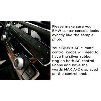 AC klimatizácie a Rádia Hlasitosti otočte Krúžok Kryty pre BMW 1 2 3 3GT 4 Série (F20 F22 F30 F31 F32 F33 F80 F82 F87) 3ks Červená