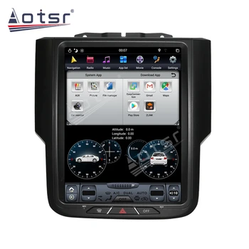 Pre Dodge RAM-2019 autorádia Android 9.0 Multimediálny Prehrávač Tesla Obrazovke PX6 Auta GPS Navigácie Auto Stereo Vedúci Jednotky DSP 2k