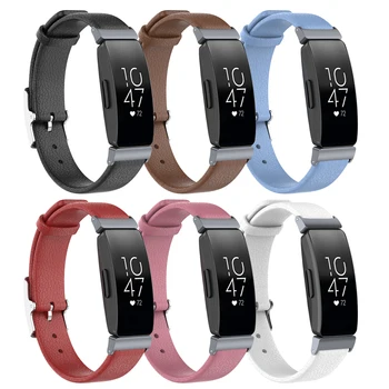 Športové Kožené Watchband Nahradenie potítka Silikónový Remienok Spona pre Fitbit Inšpirovať/h Fitness Tracker Inteligentný Náramok Hodiniek