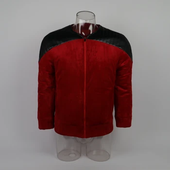 Hviezda novej Generácie Trek Kapitán Picard Povinnosť Jednotné Bunda TNG Červený Kostým Človeka Zimný Kabát Teplé Cosplay Kostým Prop