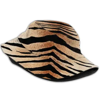 CINESSD Vedierko Hat Unisex Bob Čiapky Hip Hop Gorros Tiger Pokožky Lete Panama Spp Pláž, Slnko Rybársky Klobúk