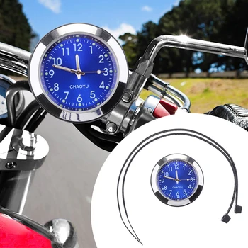 Univerzálny Vodeodolné Motorka Motocykel Hodiny Riadidlá Montáž Hodinky Ciferník Hodín 36 mm Gold Black Silver Blue