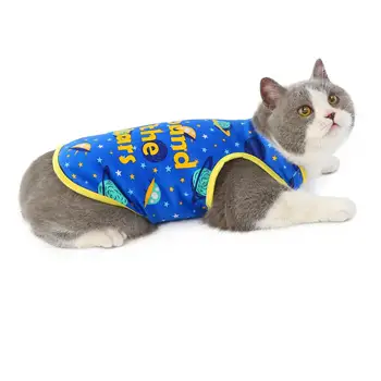 Oblečenie pre mačky lete tenké priestor vesta Britskej krátke modrá mačka pet oblečenie letné anti-hair loss mačka tair klimatizácia oblek