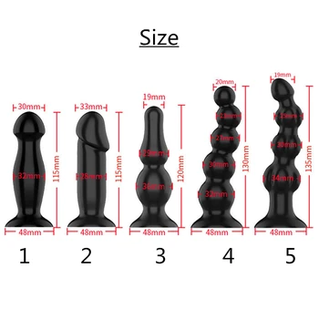 Čierny Análny Vibrátor Análny Sex Hračky pre Ženy a Mužov Masturbator 12 Rýchlostiach Vibrovanie Zadok Plug Riti Hrá BDSM Sex Hračky