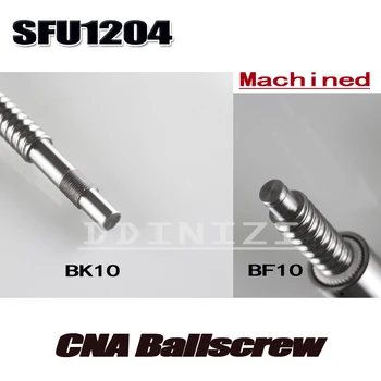 1pcs guľôčkovej skrutky SFU1204 450mm+ 1pcs RM1204 Ballscrew Loptu matica so štandardným spracovaním pre BK10 / BF10 Doprava Zadarmo