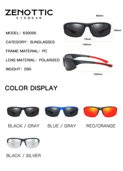 ZENOTTIC Dizajn Značky Polarizované UV400 Okuliare pre Mužov Športové MTB Photochromic Zrkadlo Slnečné Okuliare Vonkajšie Ochranné Okuliare