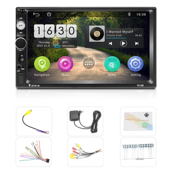 Podofo 2din autorádia Android Car Multimedia Player, 2din Autoradio s GPS 2din pre Volkswagen Nissan Hyundai Kia Toyota Univerzálny