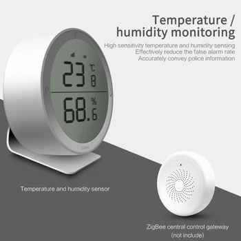 LCD Displej, Teplomer pre domáce tuya ZigBee 3.0 Teploty Vlhkosti Snímač monitorovania v reálnom čase prostredníctvom aplikácie DIY smart home