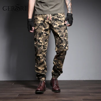 Gersri Plus Veľkosť S-7XL Muži Móda Streetwear Mens Džínsy Bezec Nohavice Mládeže Bežné Všetky Sezóny Vojenské Nohavice, Džínsy, Nohavice Mužov