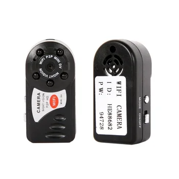 Horúce Mini Q7 Fotoaparát 480P Wifi Infračervené Nočné Videnie So Šiestimi Svetlá 300,000 (dpi), Mini Kamery, Súpravy Pre Domáce Auto Bezpečnostné CCTV