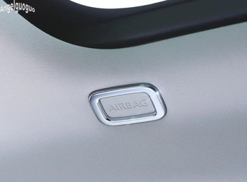 ABS Chrome Auto Strechy Čítanie Čítanie Light Switch Rám AIRBAG Tlačidlo Výbava Kryt Auto Nálepky Pre Range Rover Evoque 2012-17 Príslušenstvo