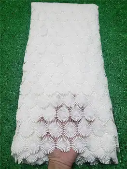 Priateľská Guipure čipky Veľmi Mäkké Afriky Eembroidery Kábel Textílie s korálkami Nigérijský Oslava čipky