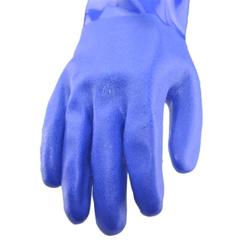 BEZPEČNOSŤ-INXS 66 CM Kyseliny a zásady odolné rukavice PVC Ponárania Olej odolný vodotesný bezpečnostné rukavice, Chemické ochranné rukavice