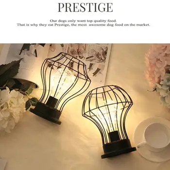 Retro Kovaného Železa LED stolná Lampa Tvorivé Spálňa Dekoratívne Nočné Svetlo