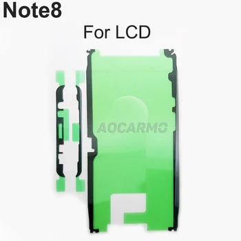 5 ks/Veľa Pre Samsung Galaxy Note8 Celý Set Lepiacu Pásku, LCD Displej+ Zadný Kryt Batérie Rám +Objektív Fotoaparátu Nálepky Lepiť SM-N9500